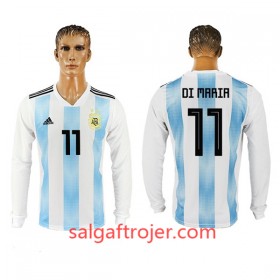 Argentina Fodboldtrøjer Di Maria 11 Hjemmebanesæt VM 2018 Langærmet